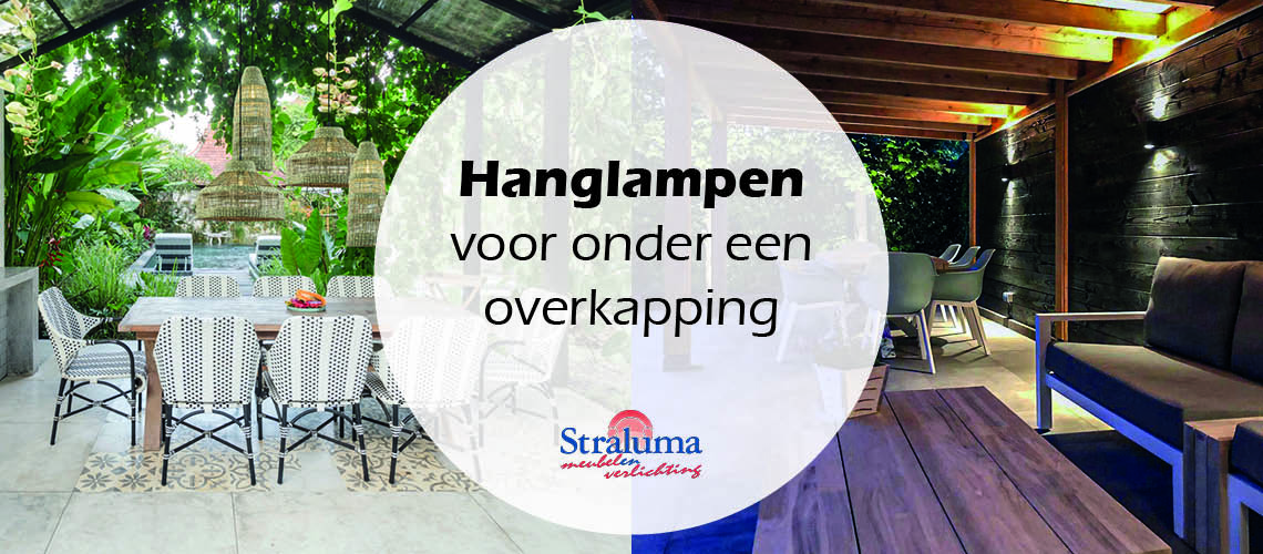 Hanglampen voor een overkapping